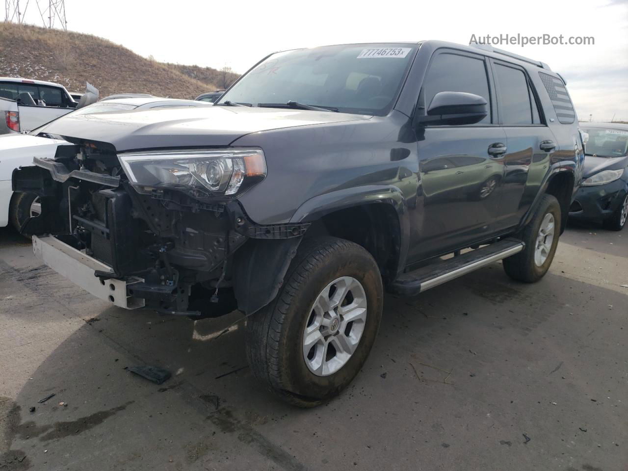 2017 Toyota 4runner Sr5/sr5 Premium Gray vin: JTEBU5JR5H5441446