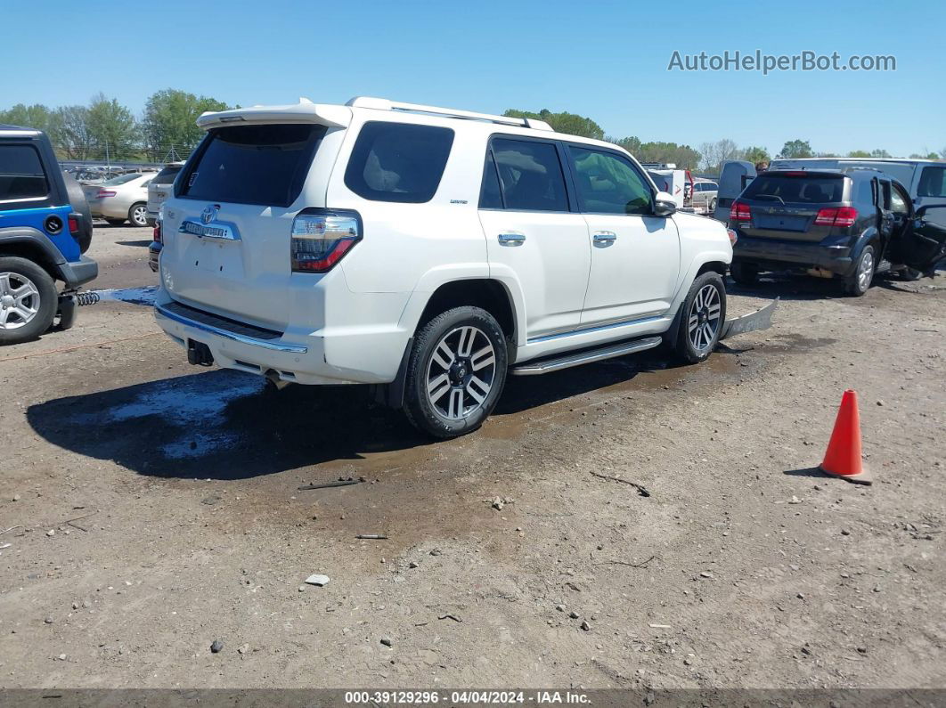 2017 Toyota 4runner Limited White vin: JTEBU5JR5H5462359