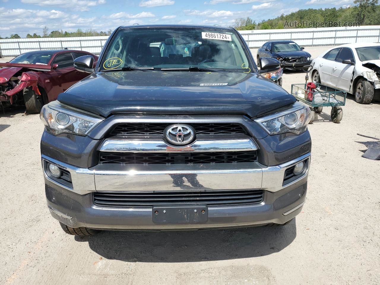 2014 Toyota 4runner Sr5 Gray vin: JTEBU5JR6E5155021