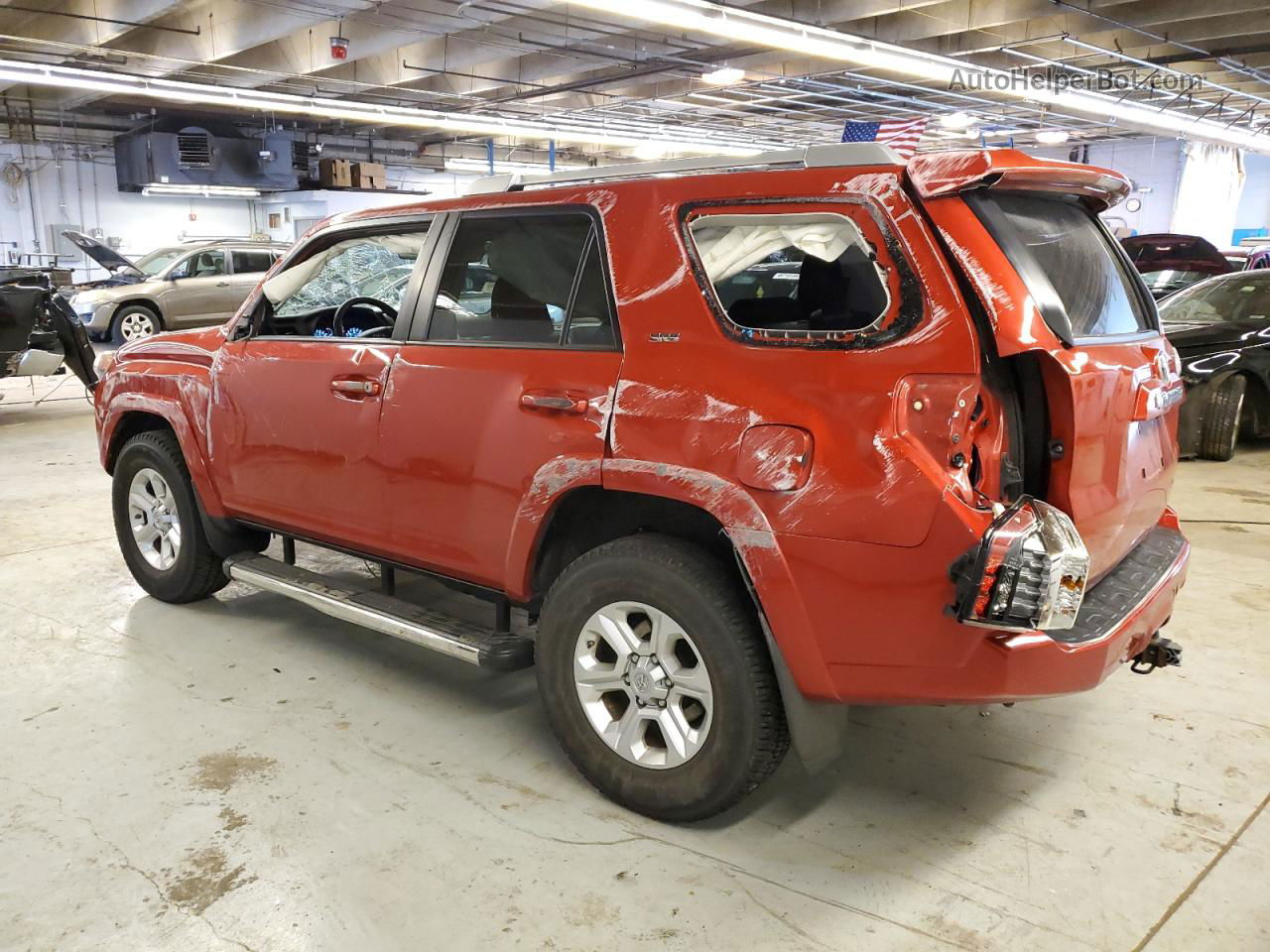 2014 Toyota 4runner Sr5 Red vin: JTEBU5JR6E5175463