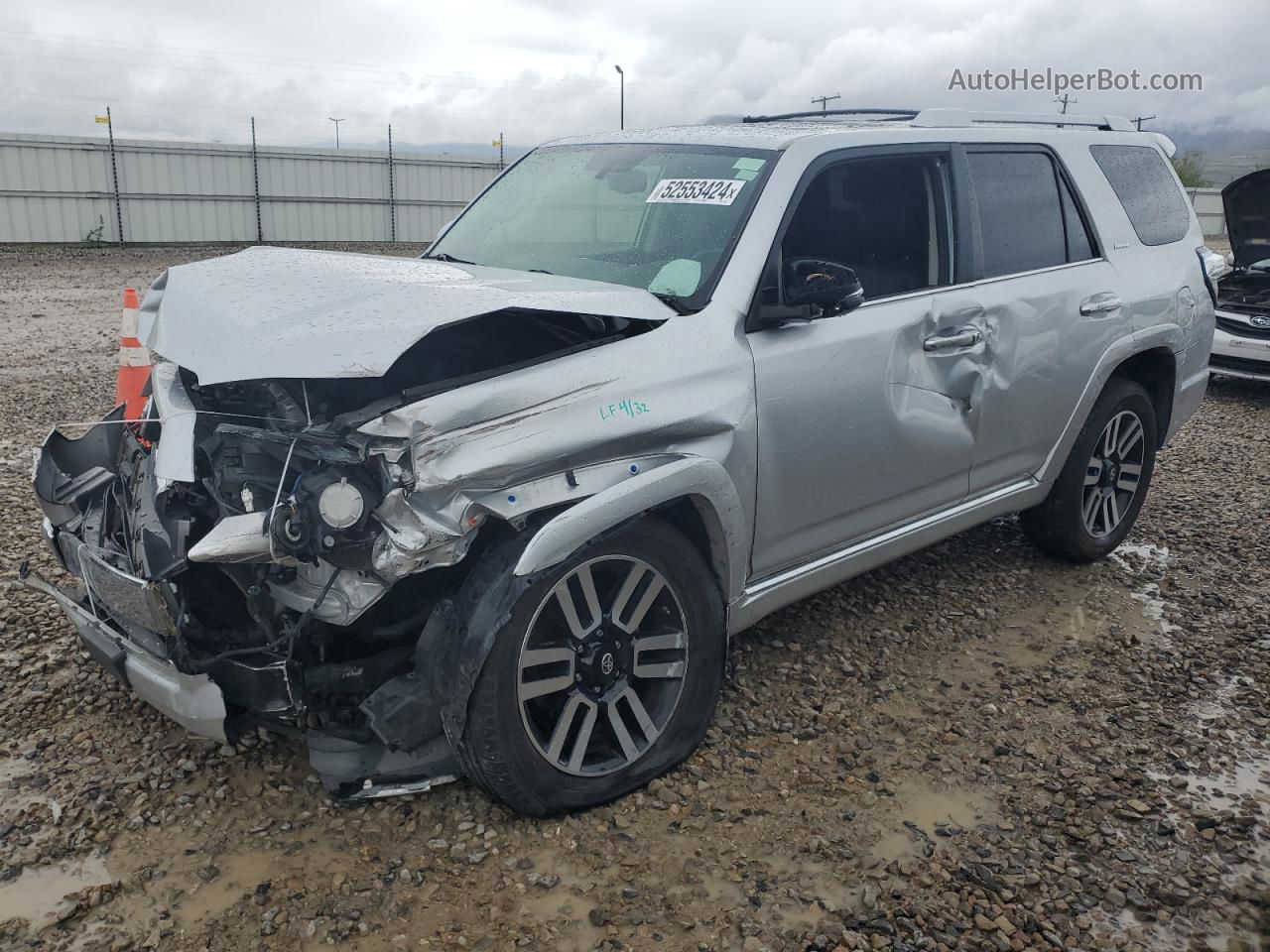 2017 Toyota 4runner Sr5/sr5 Premium Silver vin: JTEBU5JR6H5419651