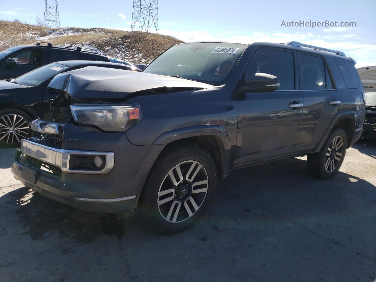 2017 Toyota 4runner Sr5/sr5 Premium Gray vin: JTEBU5JR6H5425613