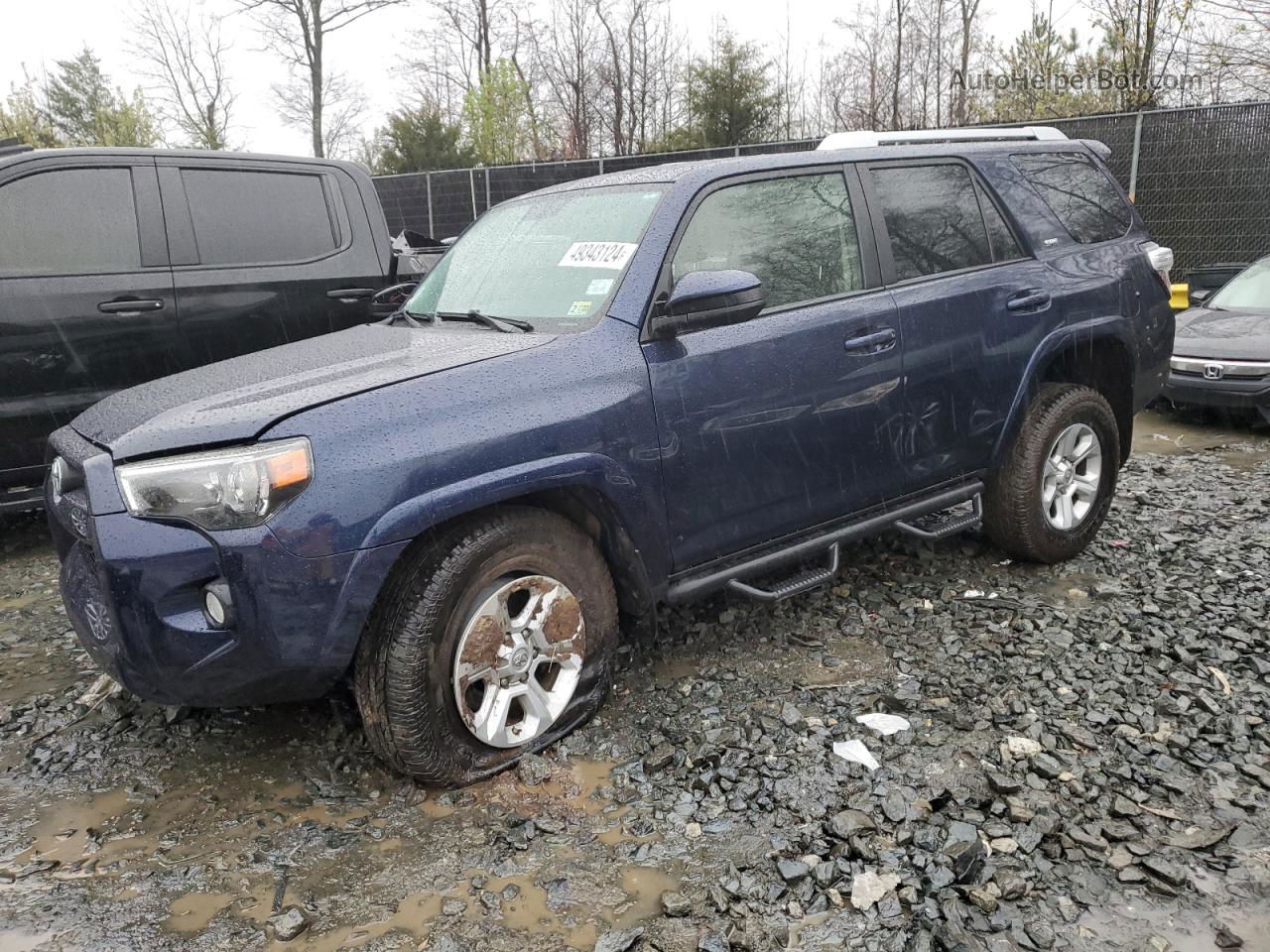 2017 Toyota 4runner Sr5/sr5 Premium Синий vin: JTEBU5JR6H5439981