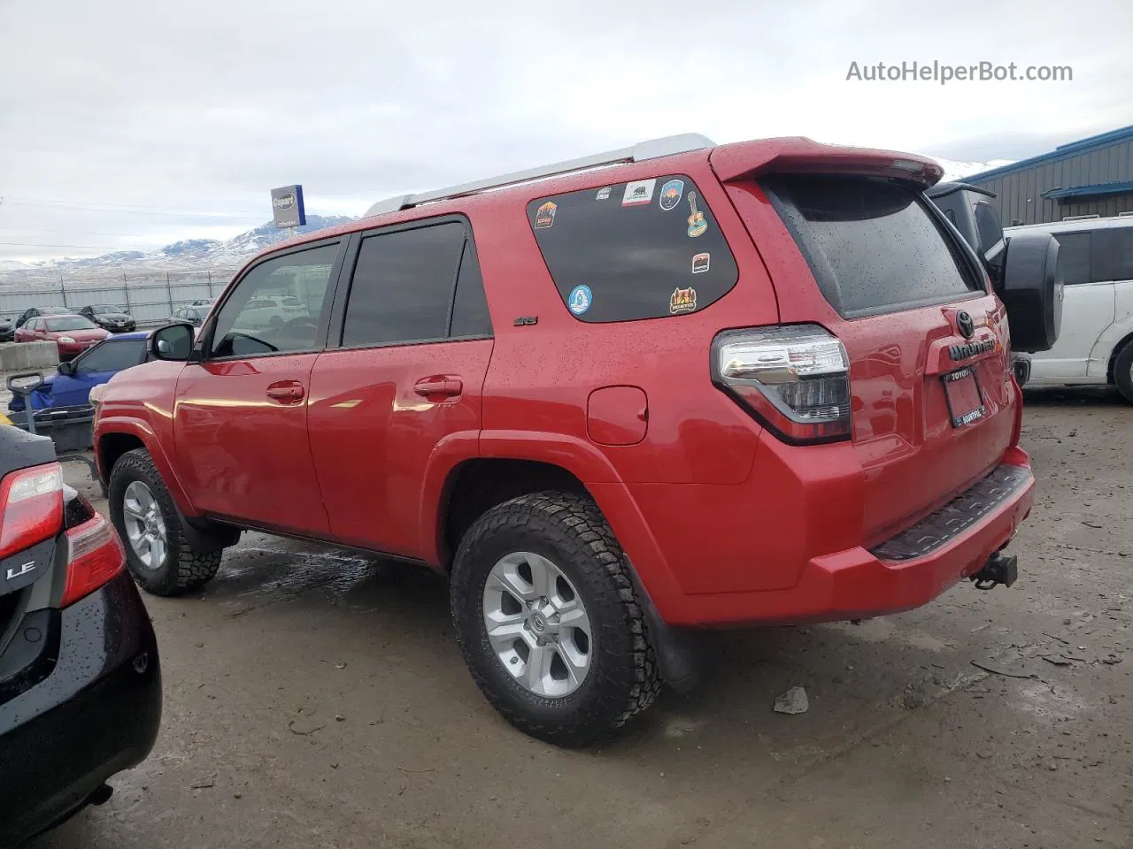 2017 Toyota 4runner Sr5/sr5 Premium Red vin: JTEBU5JR6H5444629