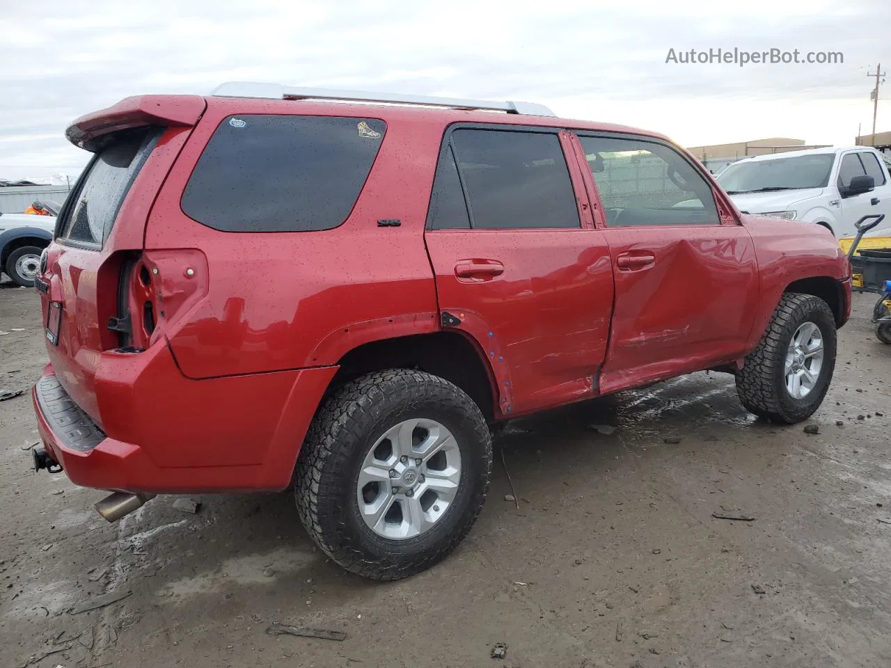 2017 Toyota 4runner Sr5/sr5 Premium Red vin: JTEBU5JR6H5444629