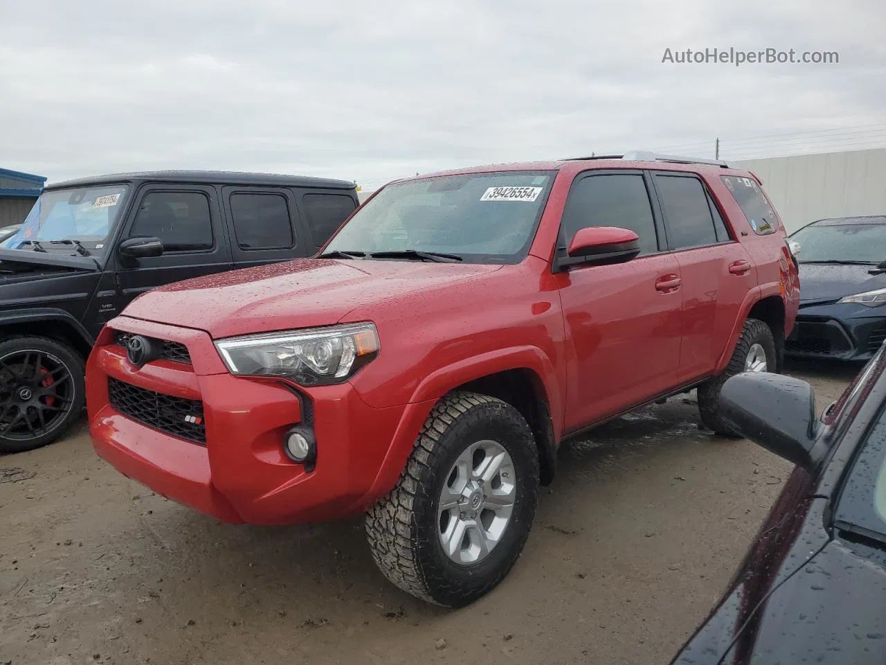 2017 Toyota 4runner Sr5/sr5 Premium Red vin: JTEBU5JR6H5444629