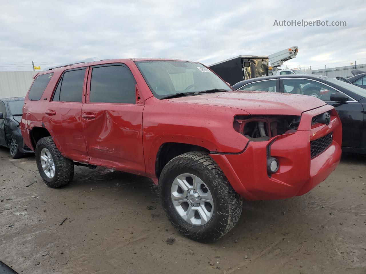 2017 Toyota 4runner Sr5/sr5 Premium Red vin: JTEBU5JR6H5444629