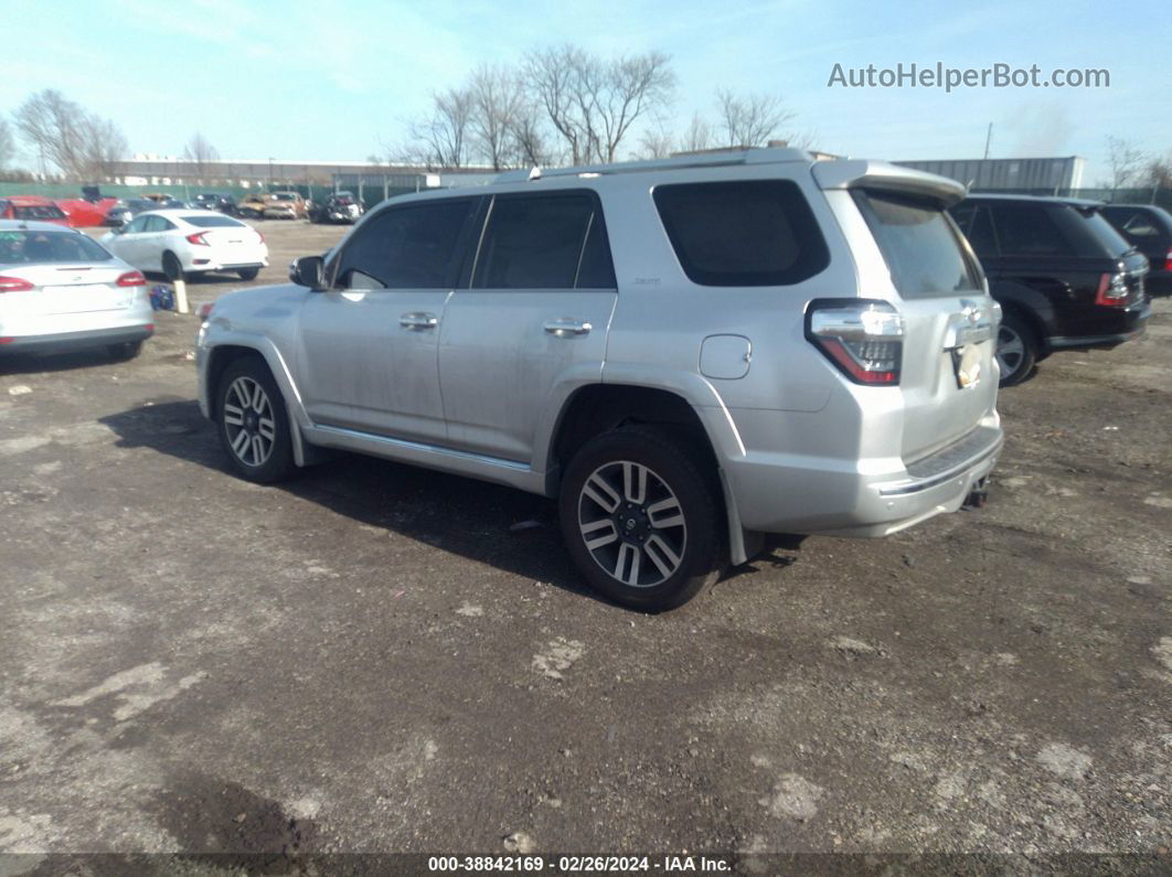 2017 Toyota 4runner Limited Silver vin: JTEBU5JR6H5456179