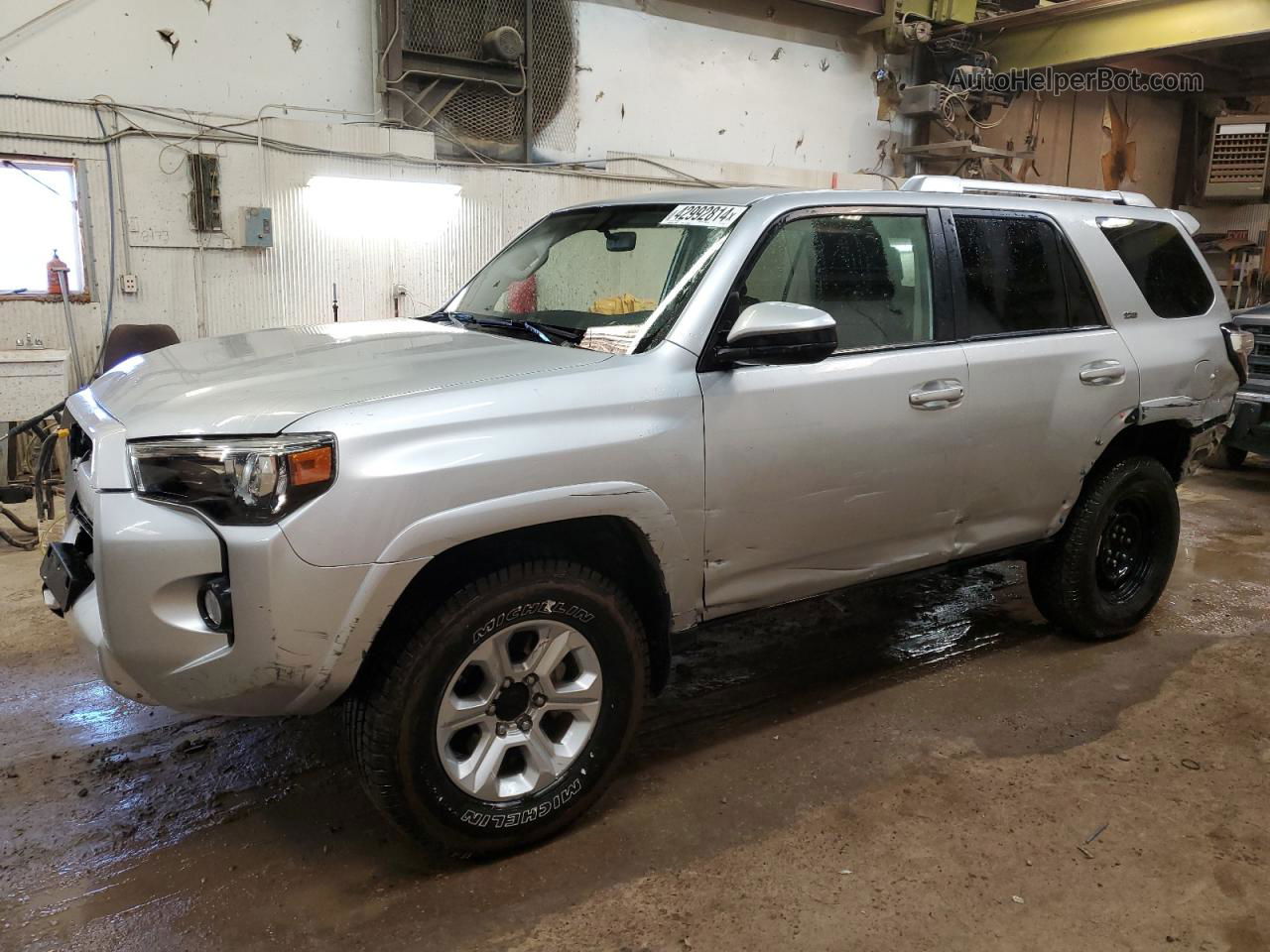 2017 Toyota 4runner Sr5/sr5 Premium Серебряный vin: JTEBU5JR6H5474875