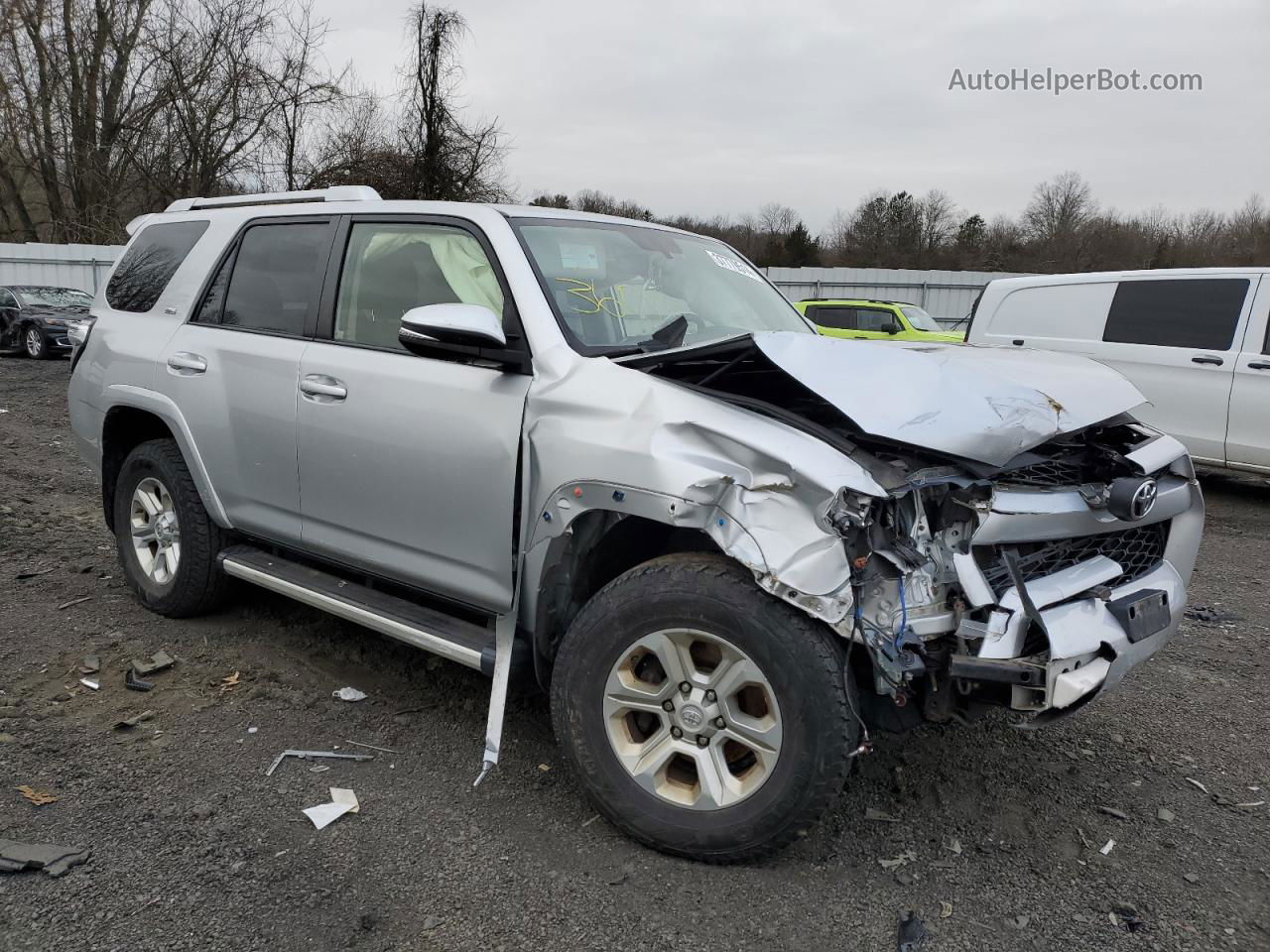 2017 Toyota 4runner Sr5/sr5 Premium Silver vin: JTEBU5JR6H5476979