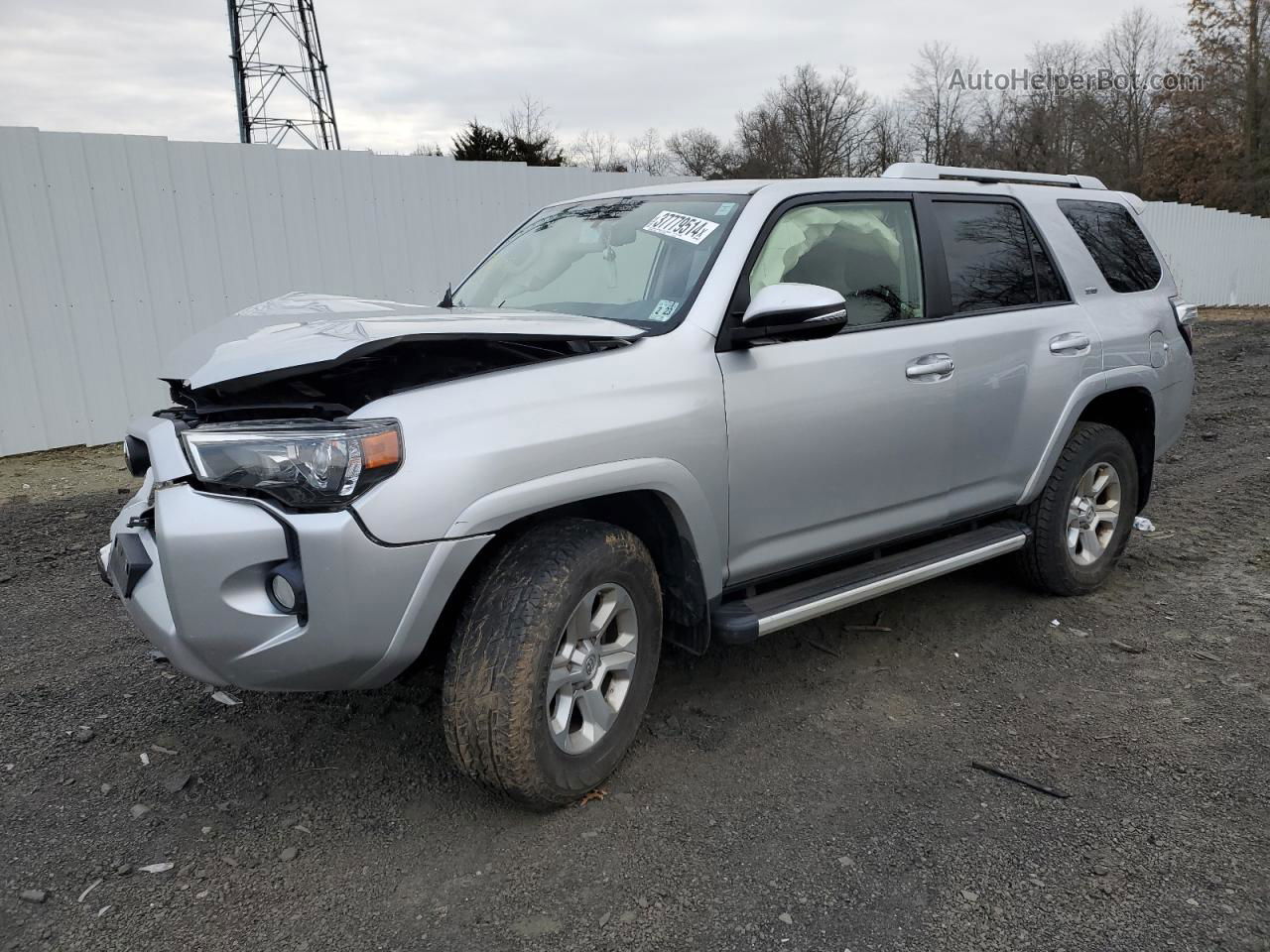 2017 Toyota 4runner Sr5/sr5 Premium Silver vin: JTEBU5JR6H5476979