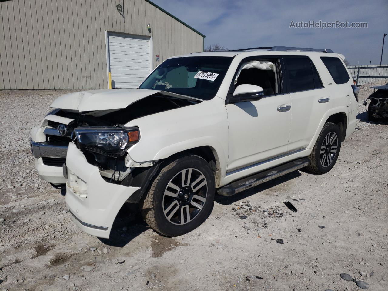 2017 Toyota 4runner Sr5/sr5 Premium White vin: JTEBU5JR7H5455929