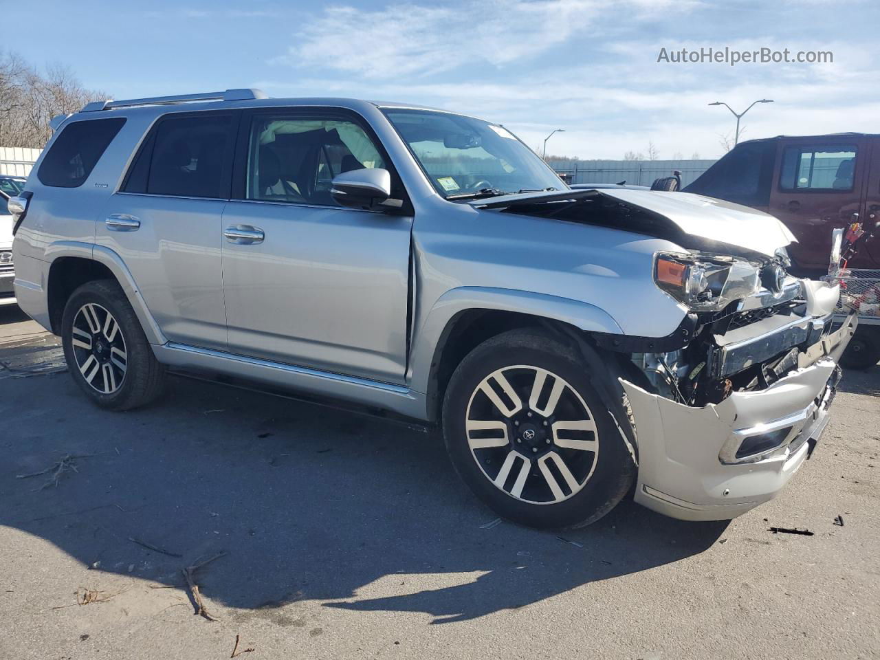 2014 Toyota 4runner Sr5 Silver vin: JTEBU5JR8E5191728