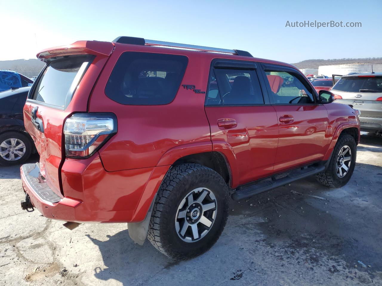 2017 Toyota 4runner Sr5/sr5 Premium Red vin: JTEBU5JR8H5423796