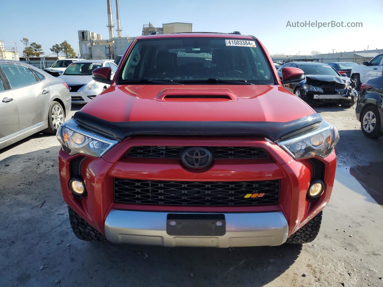 2017 Toyota 4runner Sr5/sr5 Premium Red vin: JTEBU5JR8H5423796