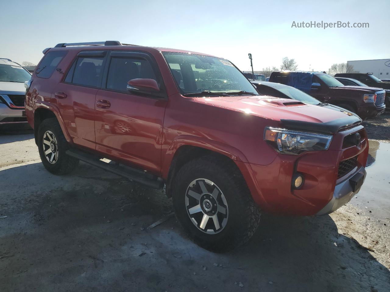 2017 Toyota 4runner Sr5/sr5 Premium Red vin: JTEBU5JR8H5423796