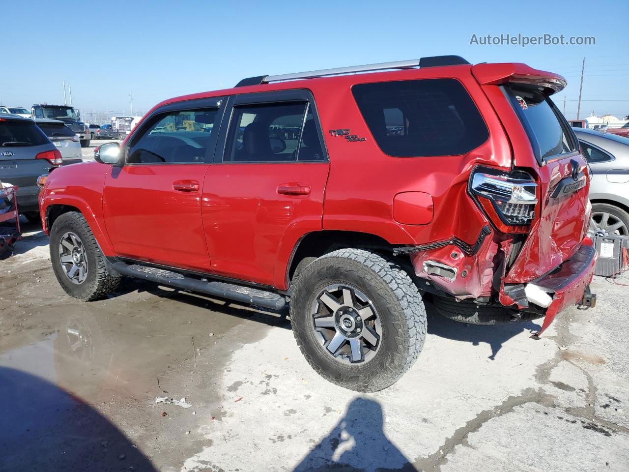 2017 Toyota 4runner Sr5/sr5 Premium Red vin: JTEBU5JR8H5423796