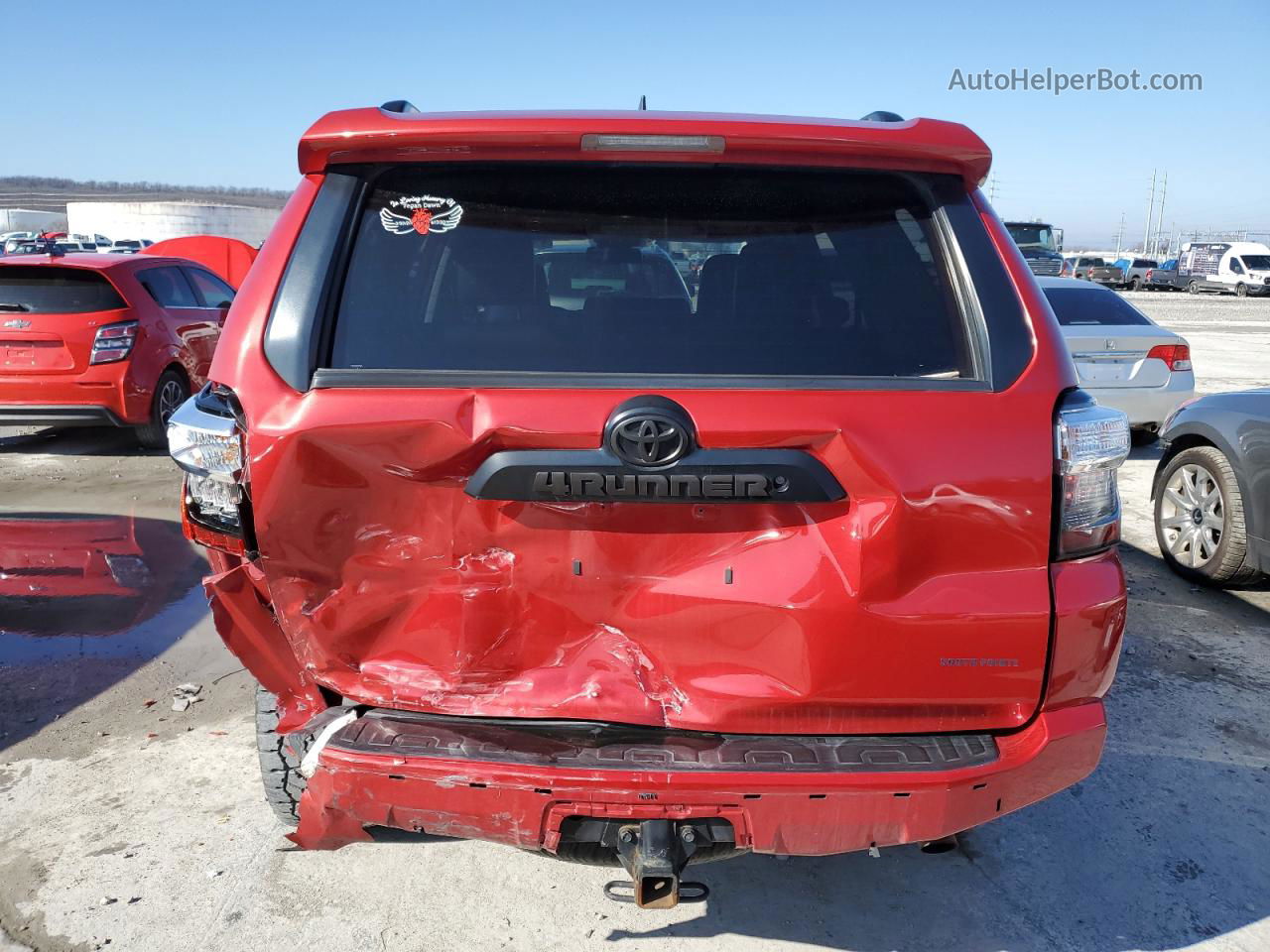 2017 Toyota 4runner Sr5/sr5 Premium Red vin: JTEBU5JR8H5423796