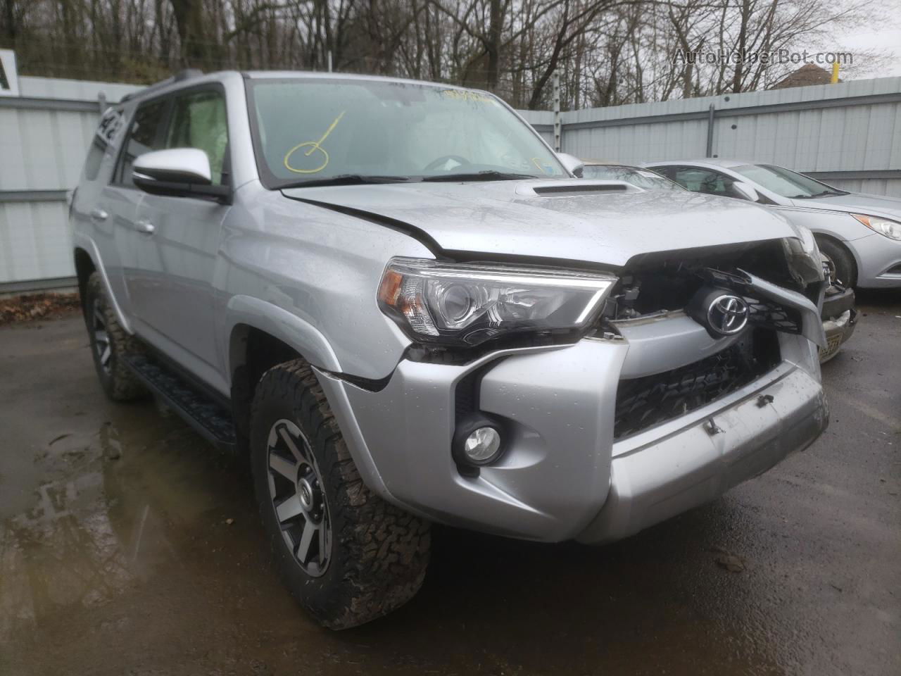 2017 Toyota 4runner Sr5/sr5 Premium Silver vin: JTEBU5JR8H5423927