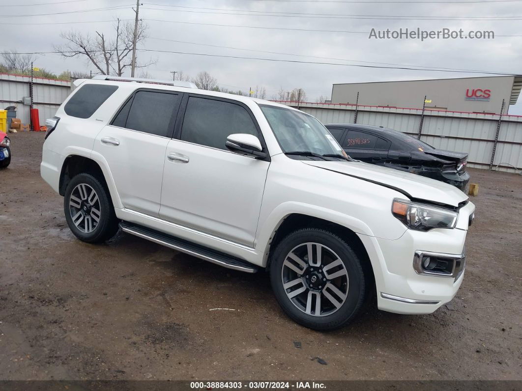 2017 Toyota 4runner Limited White vin: JTEBU5JR8H5452179