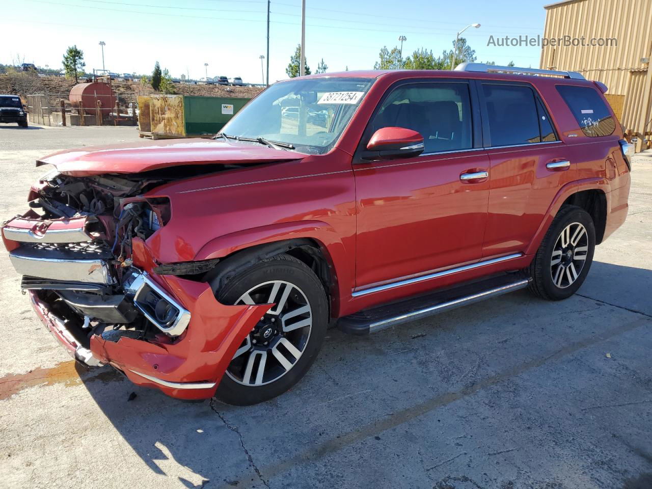 2017 Toyota 4runner Sr5/sr5 Premium Red vin: JTEBU5JR8H5457446