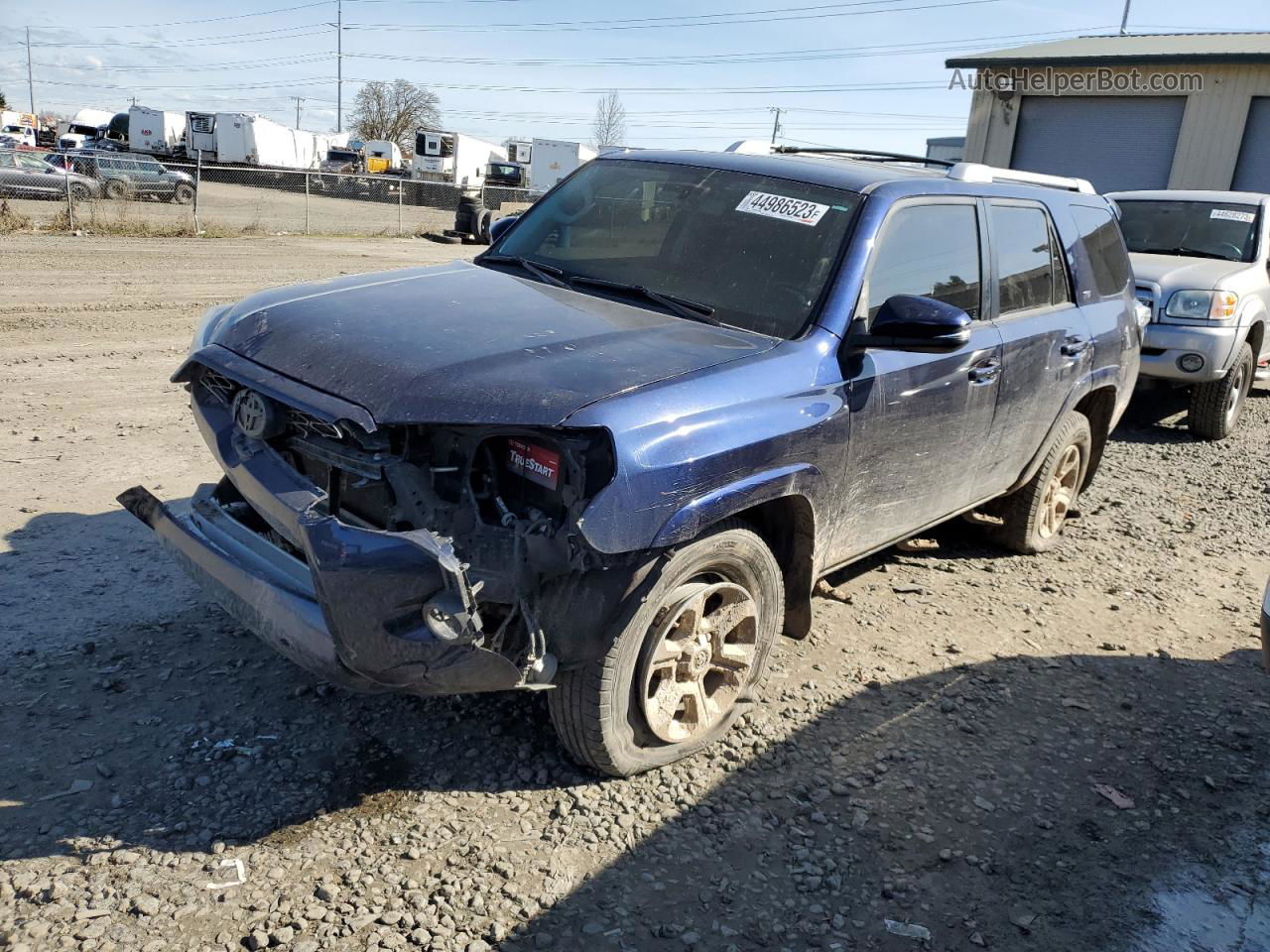 2017 Toyota 4runner Sr5/sr5 Premium Blue vin: JTEBU5JR8H5473596