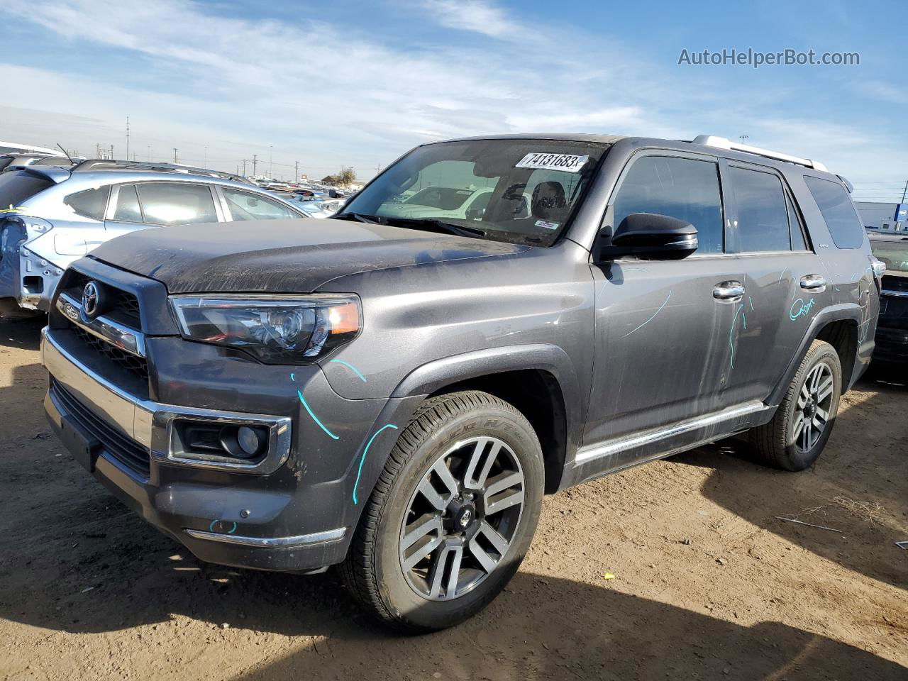 2017 Toyota 4runner Sr5/sr5 Premium Серый vin: JTEBU5JR8H5475977