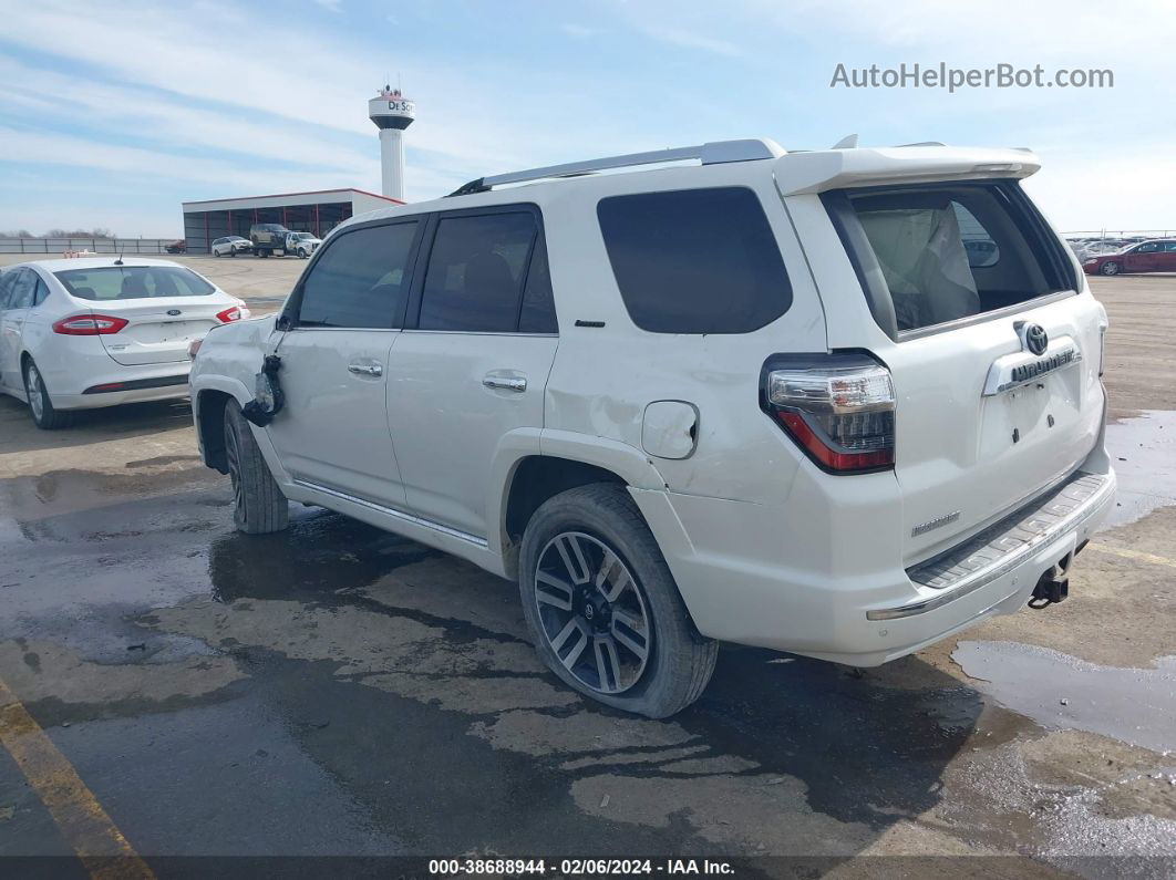 2014 Toyota 4runner Limited White vin: JTEBU5JR9E5169138