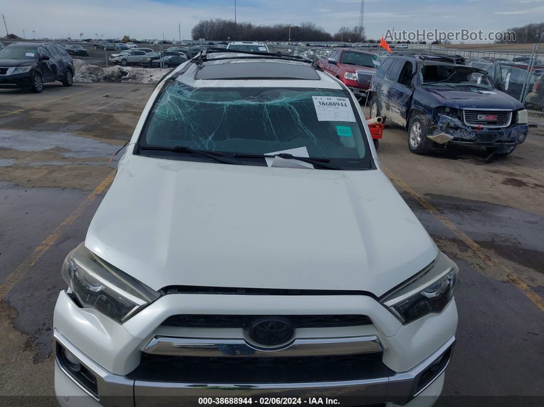 2014 Toyota 4runner Limited White vin: JTEBU5JR9E5169138