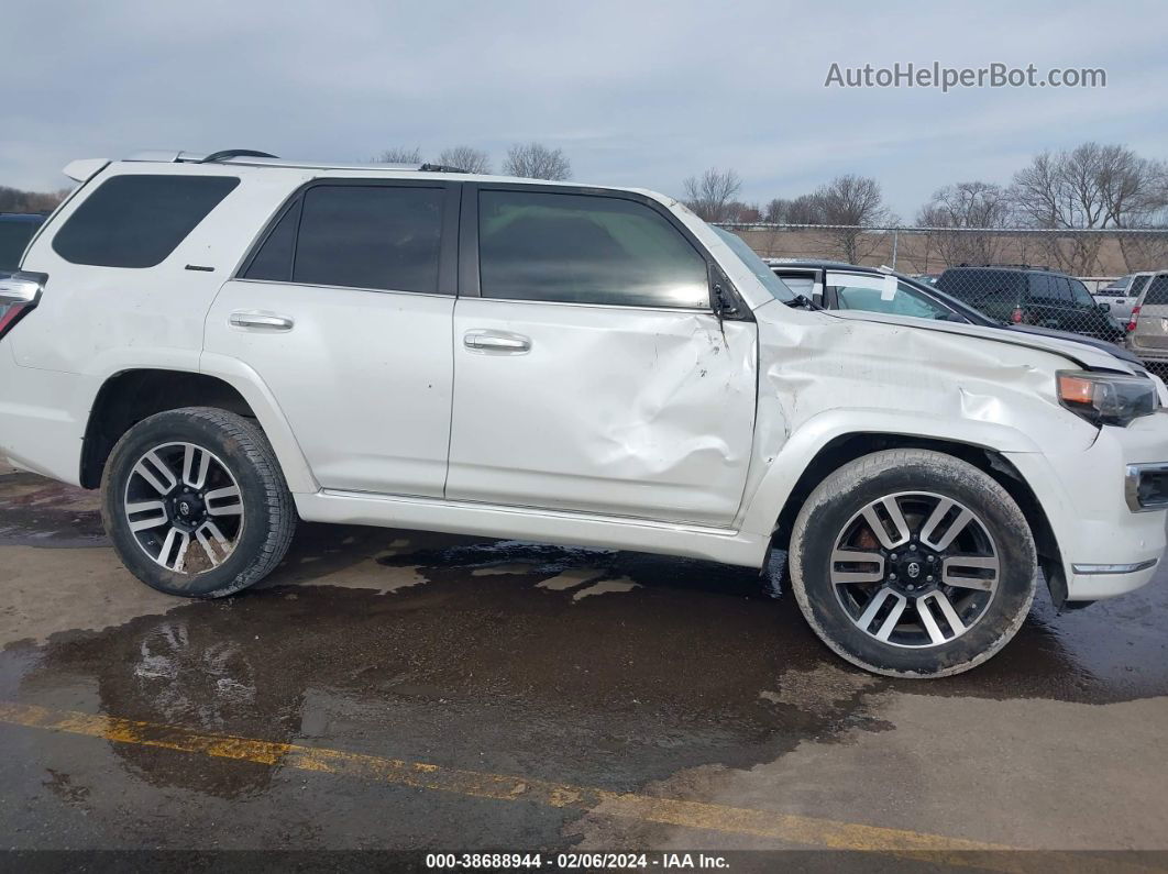 2014 Toyota 4runner Limited White vin: JTEBU5JR9E5169138