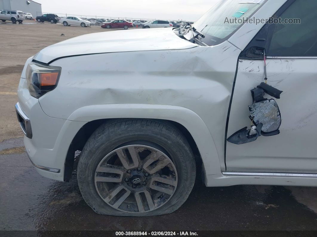 2014 Toyota 4runner Limited White vin: JTEBU5JR9E5169138