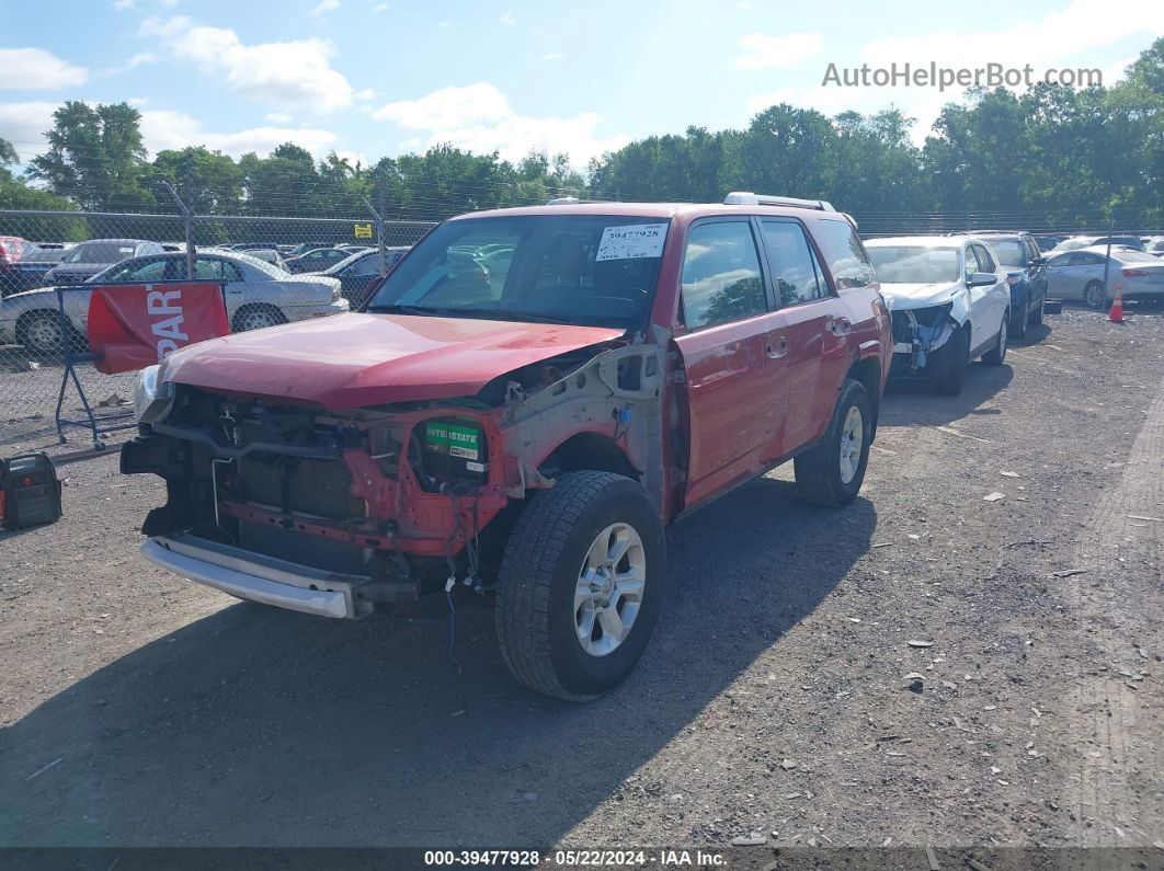 2014 Toyota 4runner Sr5 Premium Red vin: JTEBU5JR9E5171469