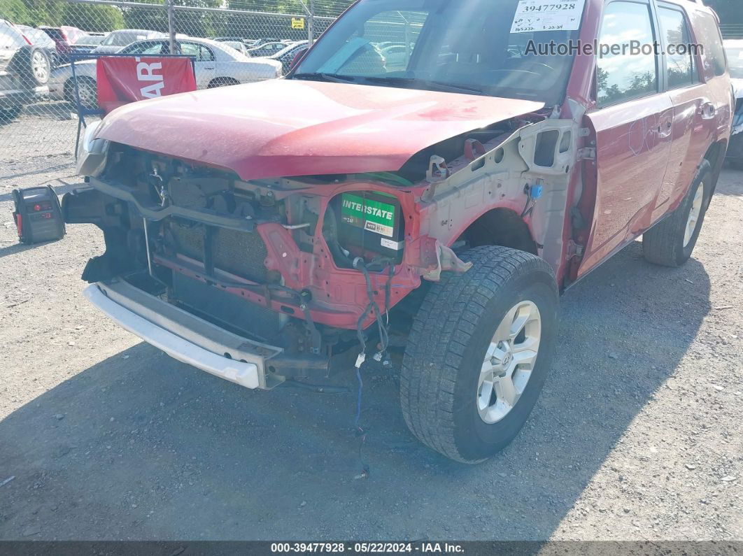 2014 Toyota 4runner Sr5 Premium Red vin: JTEBU5JR9E5171469