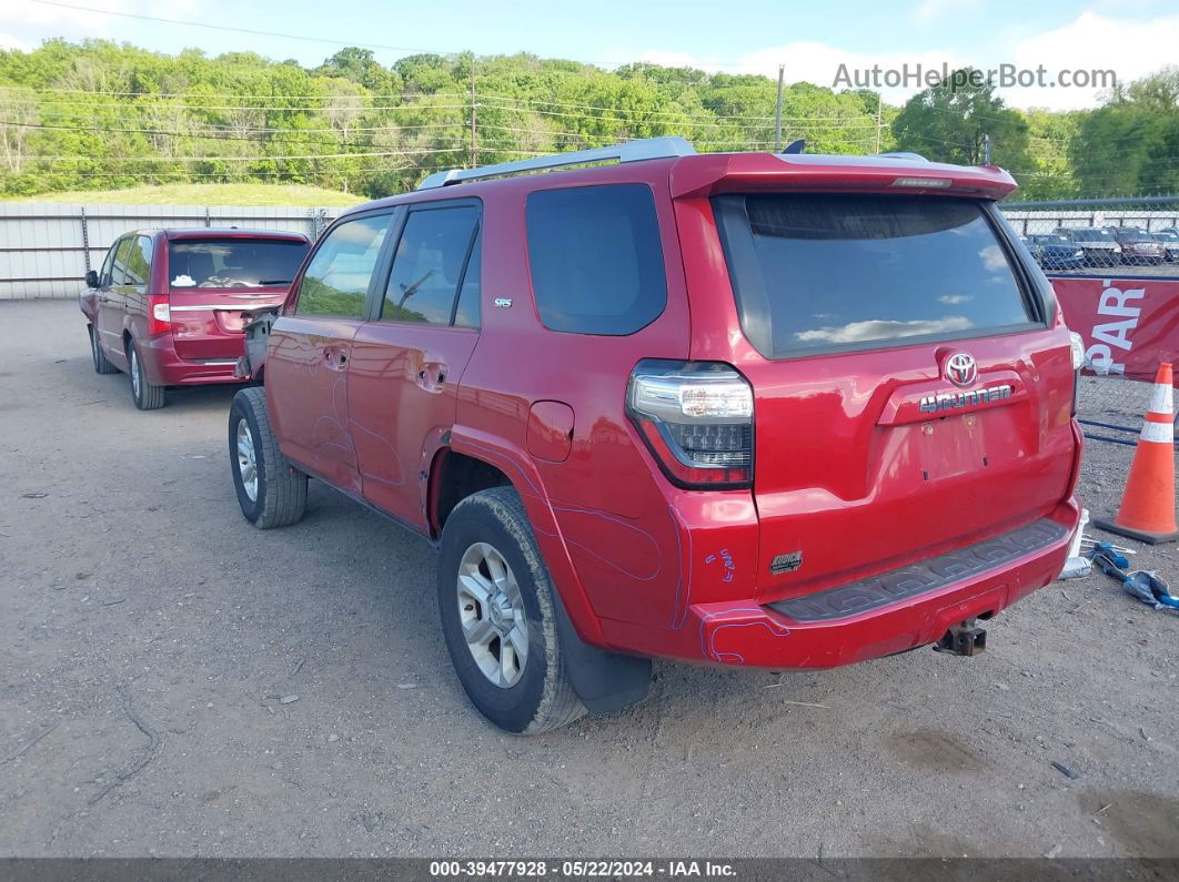 2014 Toyota 4runner Sr5 Premium Red vin: JTEBU5JR9E5171469