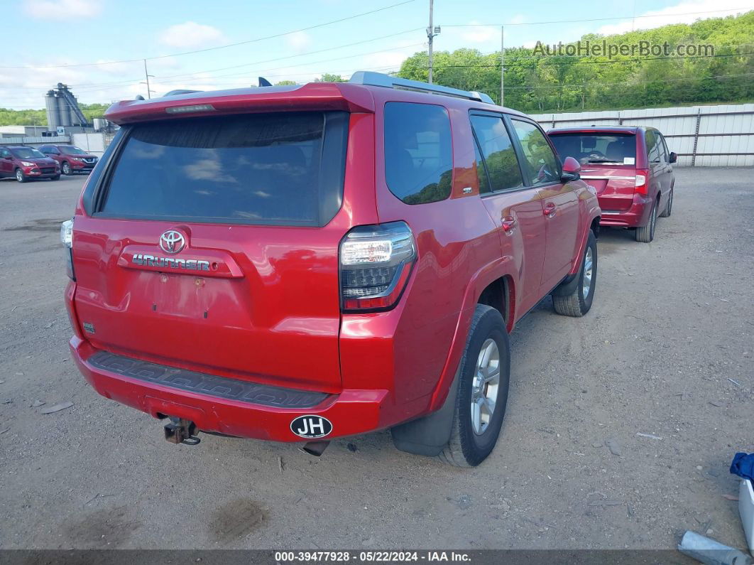 2014 Toyota 4runner Sr5 Premium Red vin: JTEBU5JR9E5171469