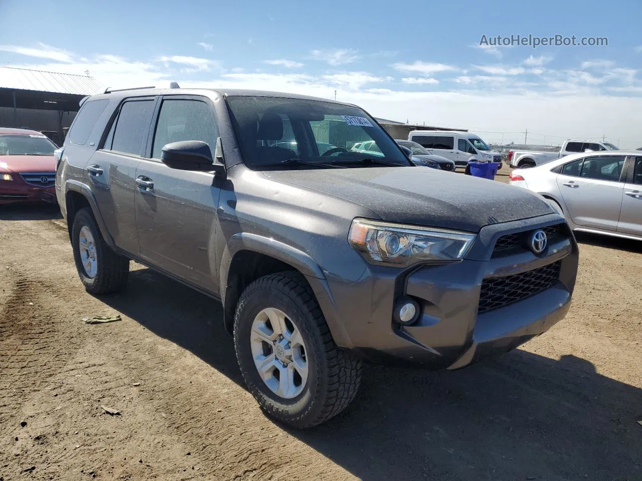 2014 Toyota 4runner Sr5 Серый vin: JTEBU5JR9E5185887