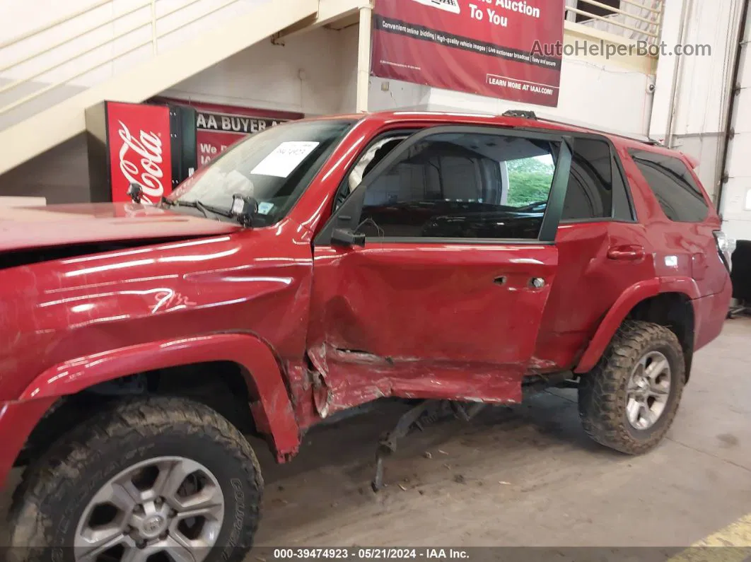 2014 Toyota 4runner Sr5 Red vin: JTEBU5JR9E5189096