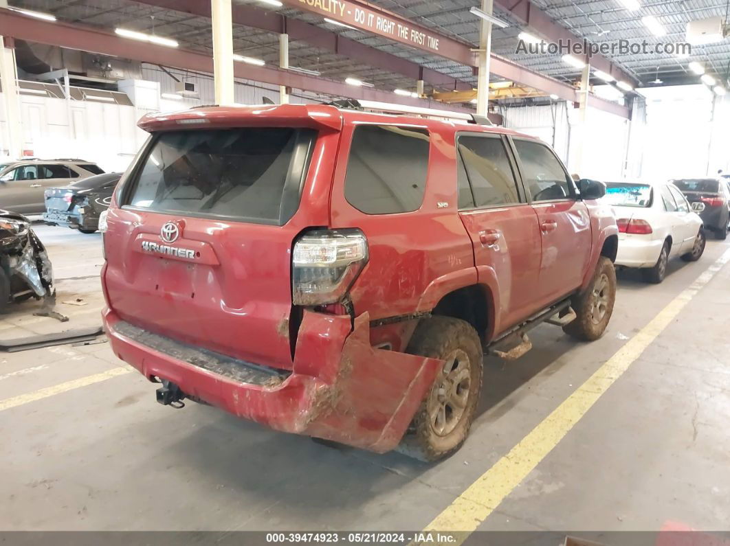 2014 Toyota 4runner Sr5 Red vin: JTEBU5JR9E5189096