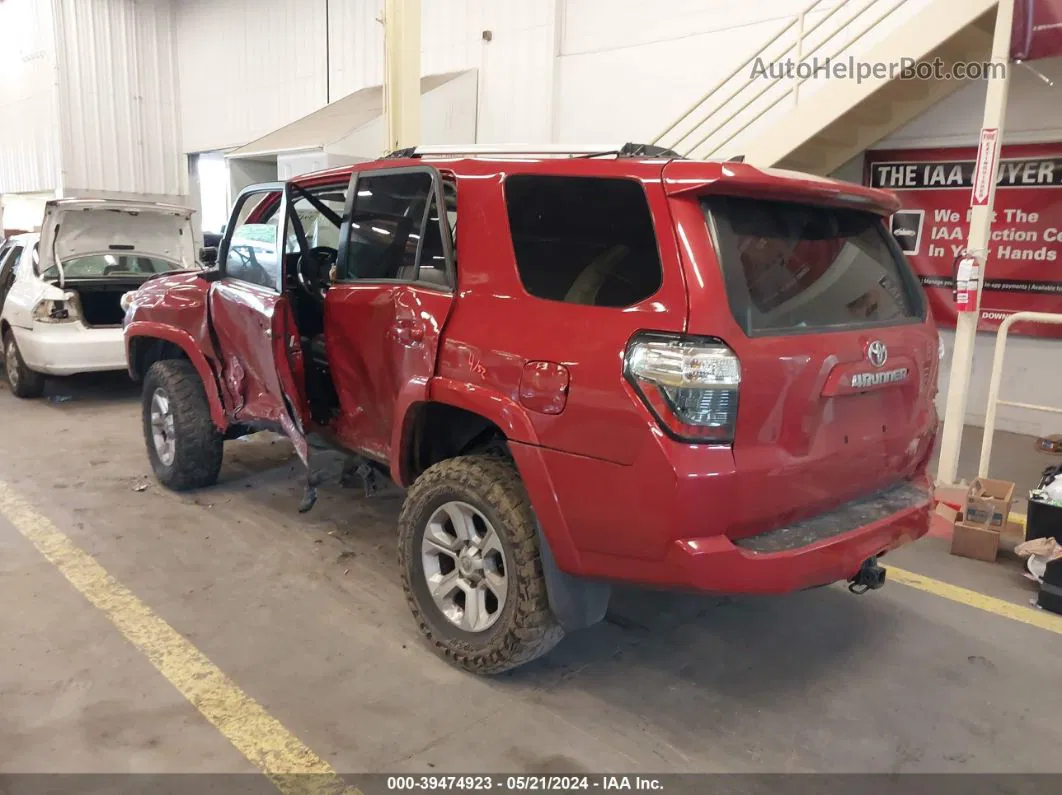 2014 Toyota 4runner Sr5 Red vin: JTEBU5JR9E5189096