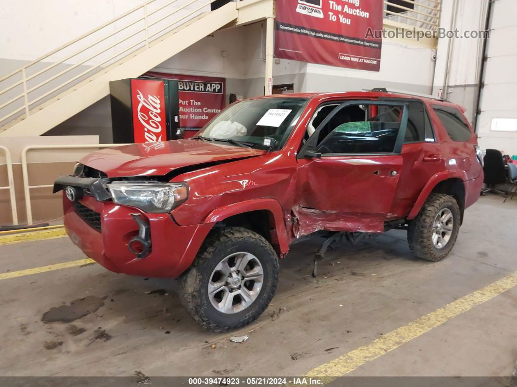 2014 Toyota 4runner Sr5 Red vin: JTEBU5JR9E5189096