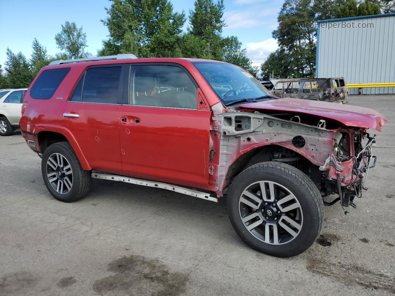 2017 Toyota 4runner Sr5/sr5 Premium Red vin: JTEBU5JRXH5430720