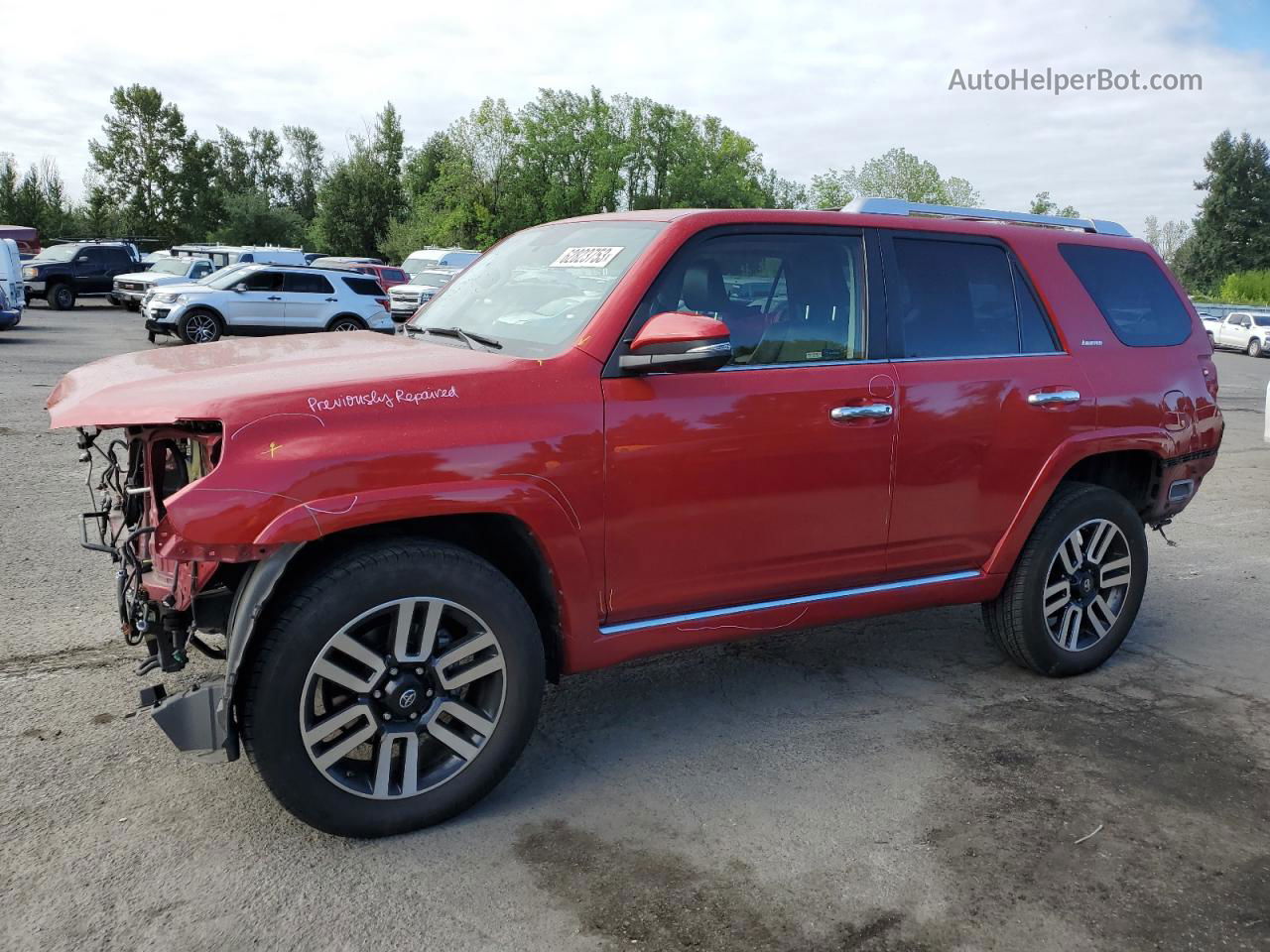 2017 Toyota 4runner Sr5/sr5 Premium Red vin: JTEBU5JRXH5430720