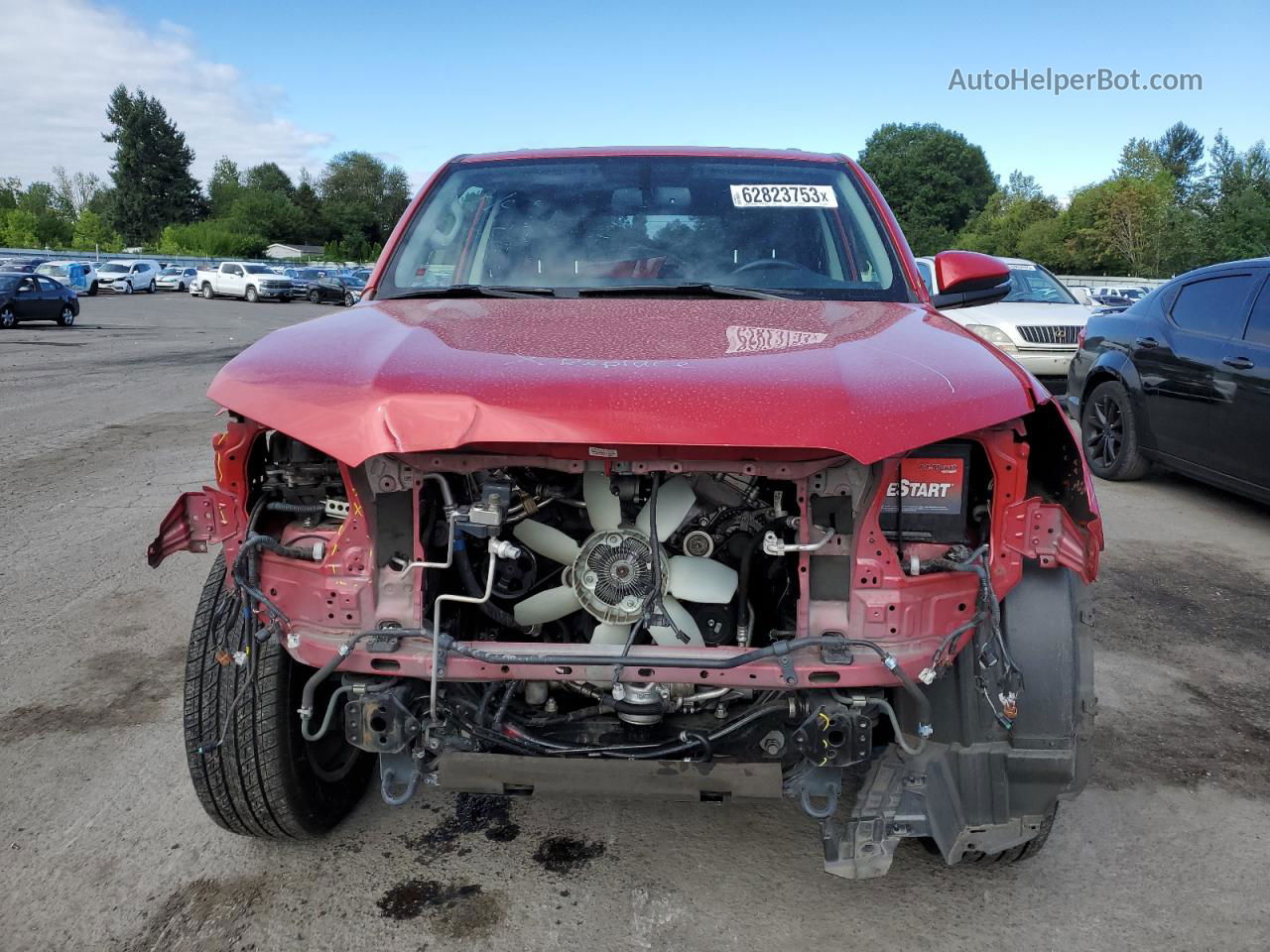 2017 Toyota 4runner Sr5/sr5 Premium Red vin: JTEBU5JRXH5430720