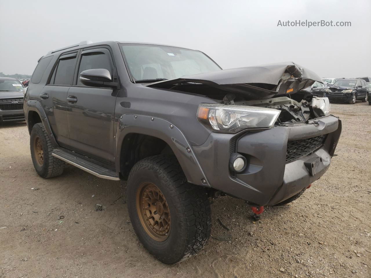 2017 Toyota 4runner Sr5/sr5 Premium Gray vin: JTEBU5JRXH5459537