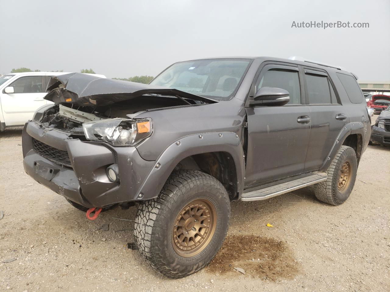 2017 Toyota 4runner Sr5/sr5 Premium Gray vin: JTEBU5JRXH5459537