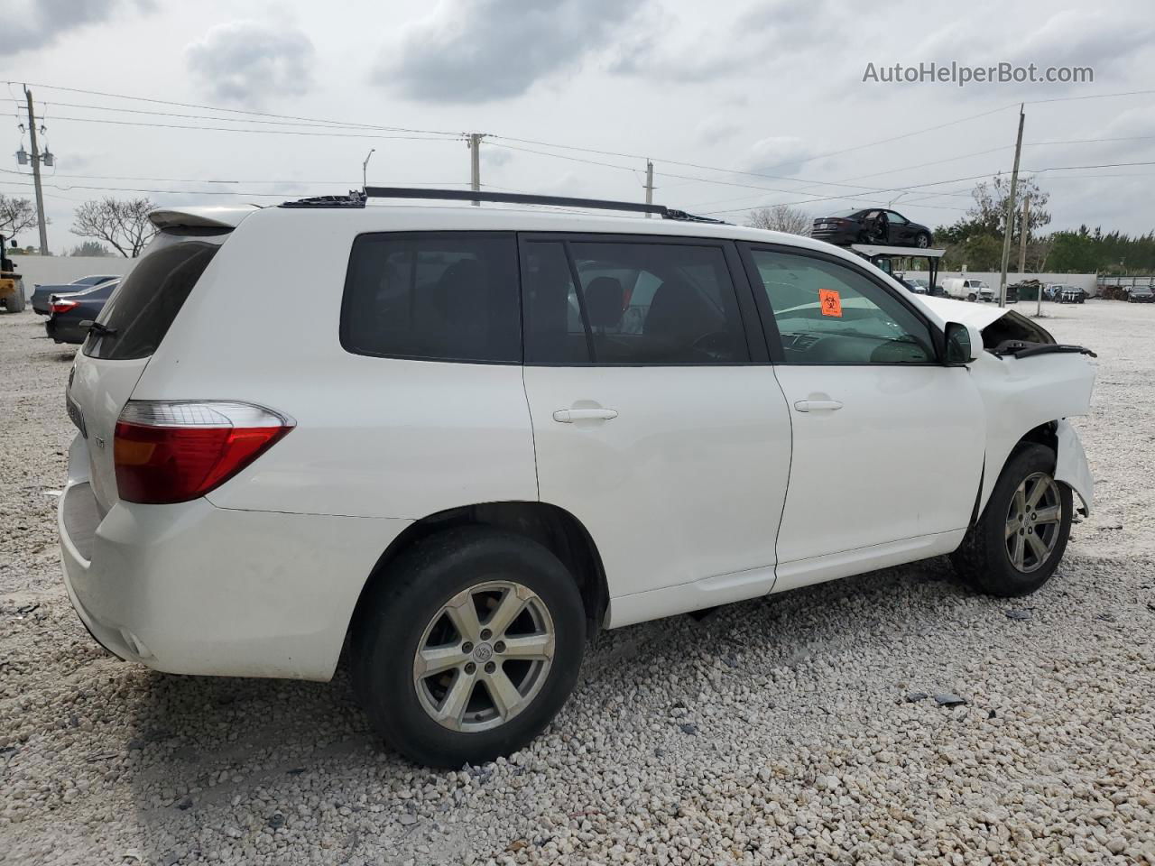 2008 Toyota Highlander  White vin: JTEDS41A082058812