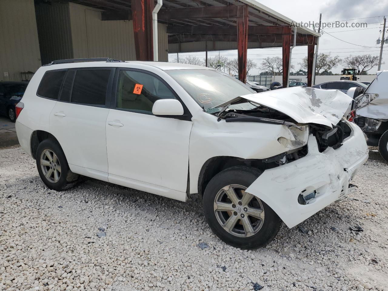 2008 Toyota Highlander  White vin: JTEDS41A082058812