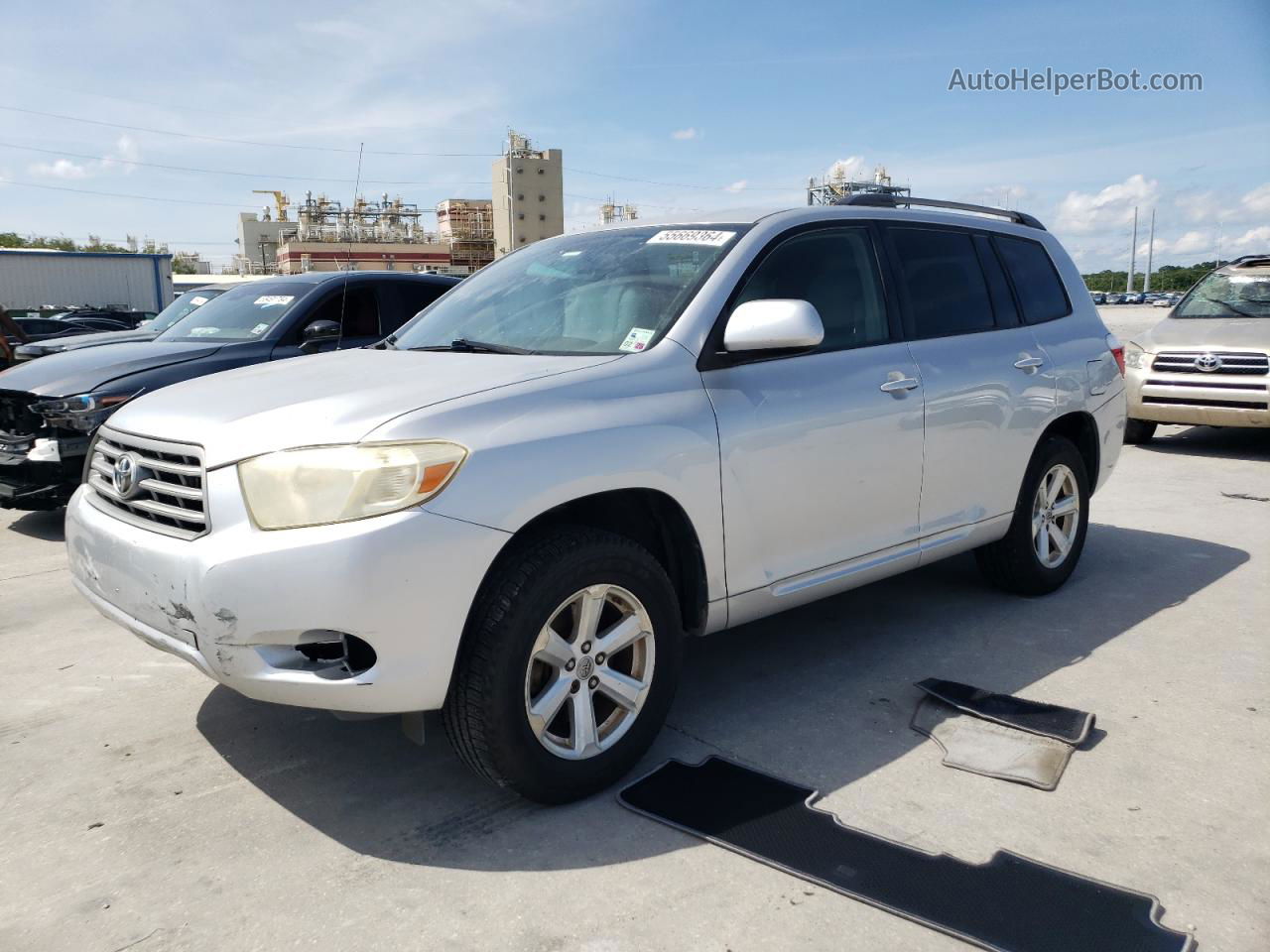 2008 Toyota Highlander  Silver vin: JTEDS41A182023647