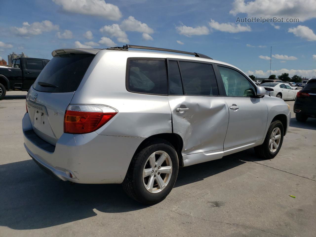 2008 Toyota Highlander  Серебряный vin: JTEDS41A182023647