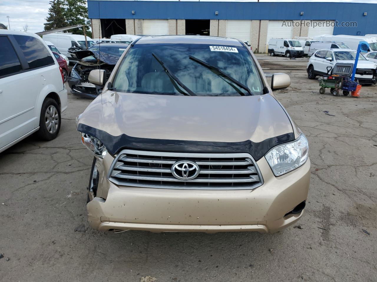 2008 Toyota Highlander  Gold vin: JTEDS41A182039749